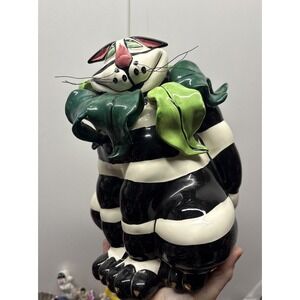 SWAK Lynda Corneille Clancey Cat Collectible Vase Multicolor